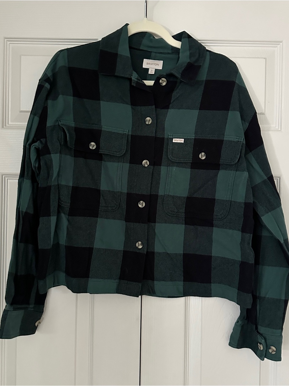Brixton Green & Black Plaid Button-Up Shirt